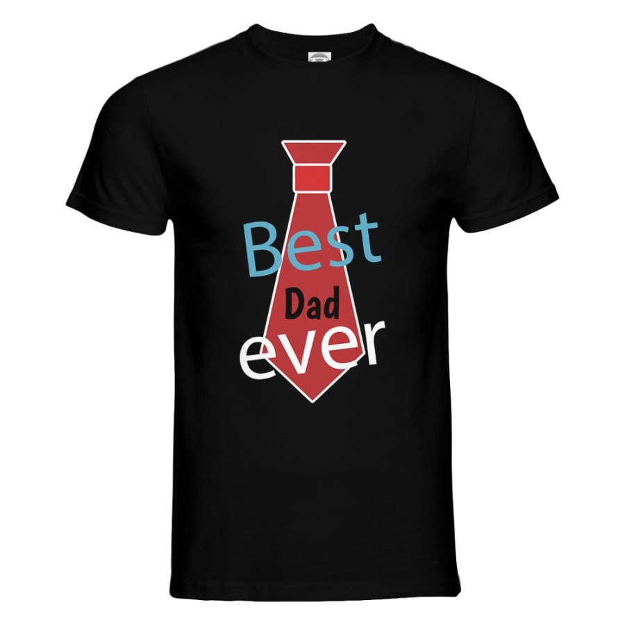T-shirt uomo best dad ever cravatta Per il papà