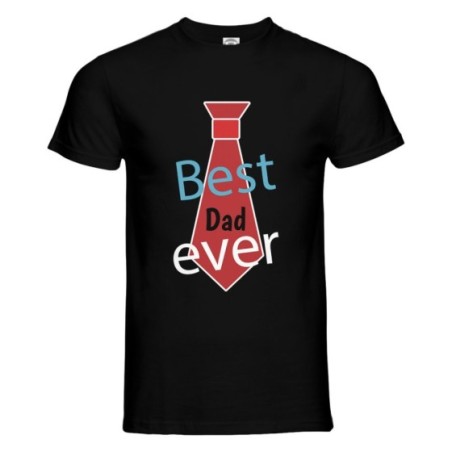 T-shirt uomo best dad ever cravatta Per il papà