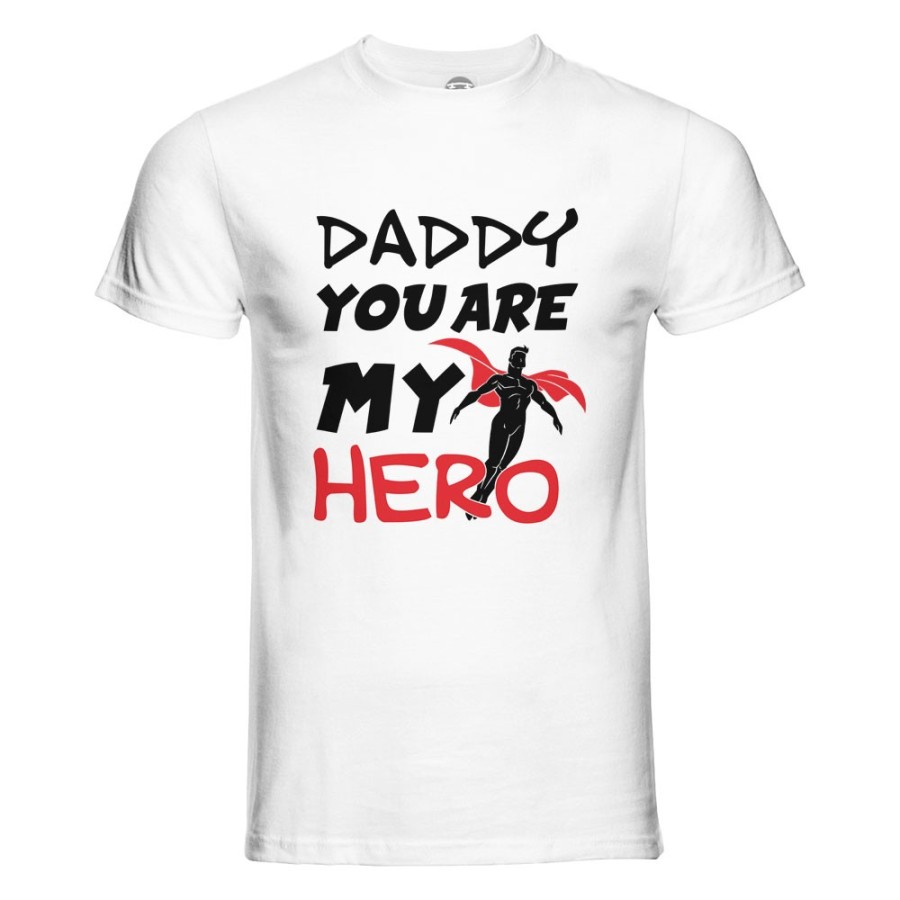 T-shirt uomo daddy you are my hero Per il papà