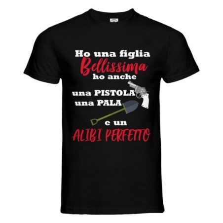 T-shirt uomo ho un figlio bellissimo una figlia bellissima Per il papà