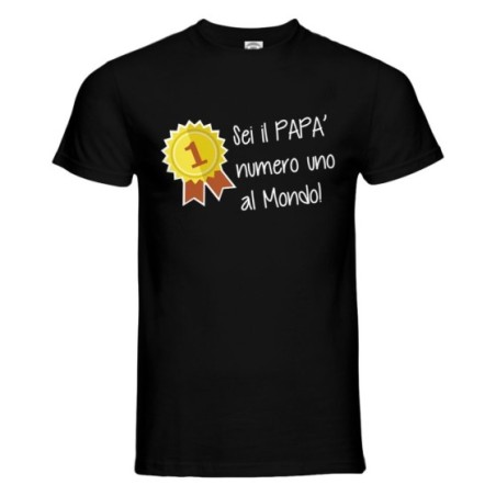 T-shirt uomo sei il papà numero uno al mondo