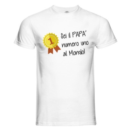 T-shirt uomo sei il papà numero uno al mondo Per il papà