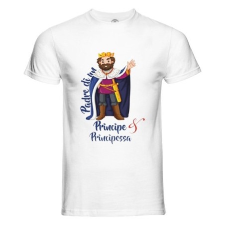 T-shirt uomo padre di un principe e principessa royal