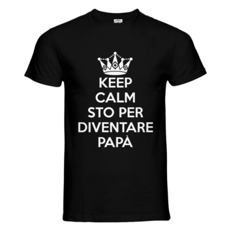T-shirt uomo keep calm sto per diventare papà
