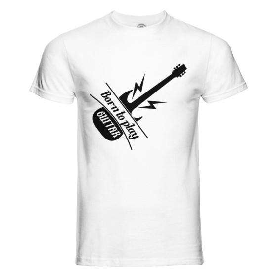 T-shirt uomo born to play guitar Per il papà