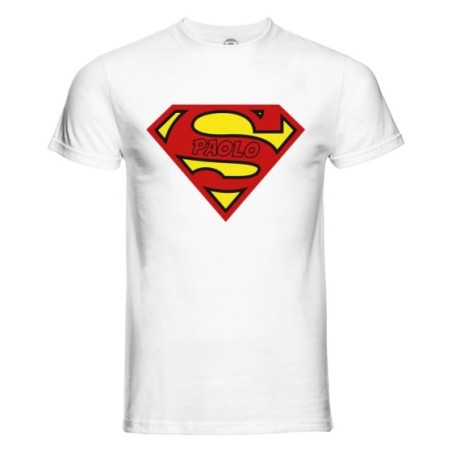 T-shirt uomo personalizzata con nome superman