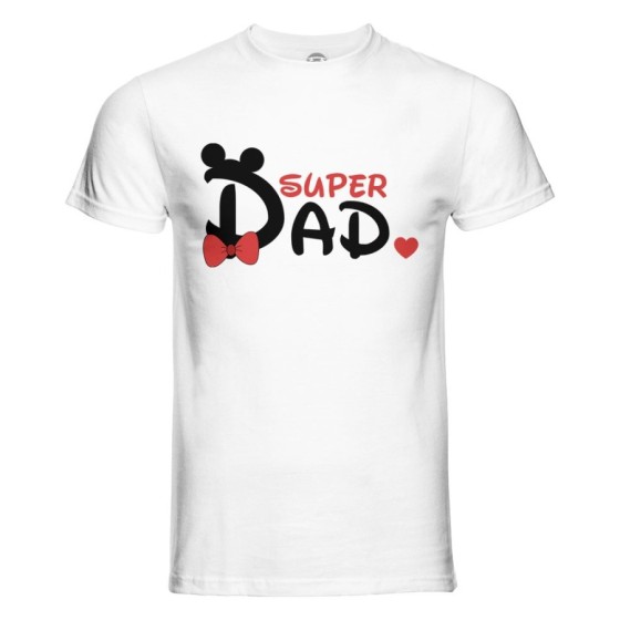 T-shirt uomo super dad mickey Per il papà