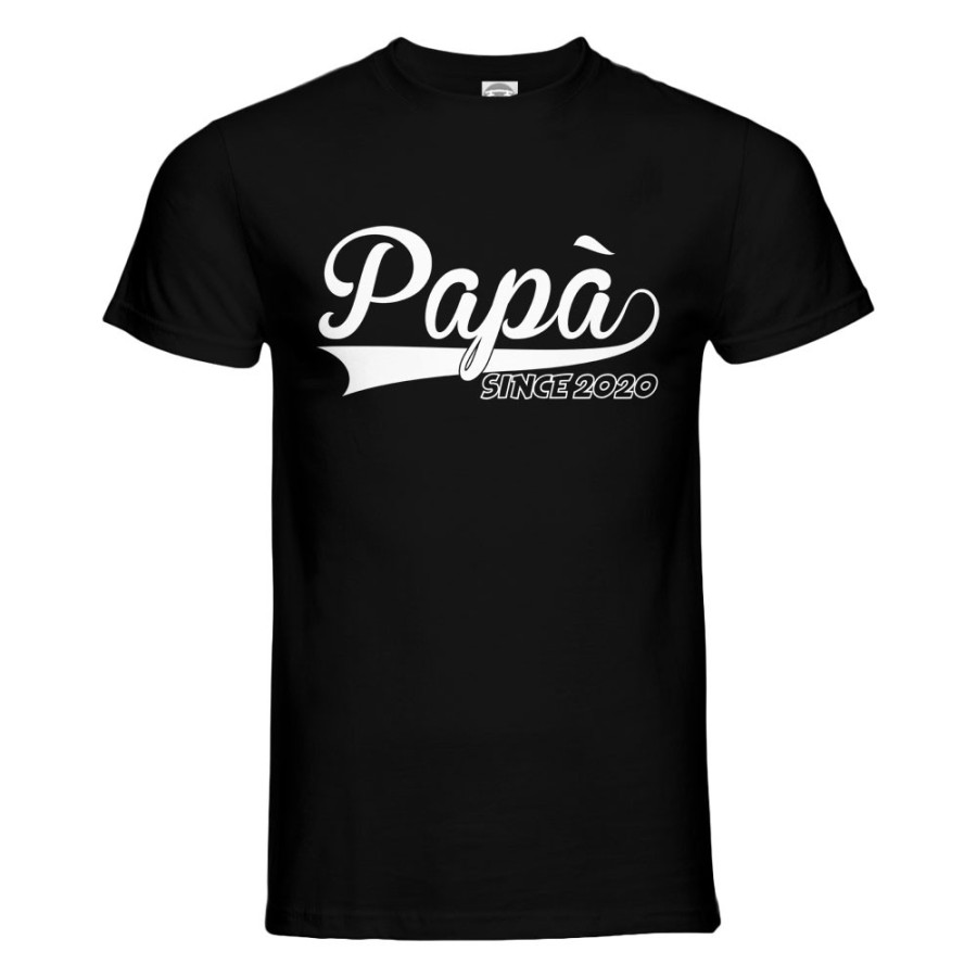 T-shirt uomo personalizzata con anno papà since Per il papà