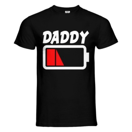 T-shirt uomo daddy low battery Per il papà