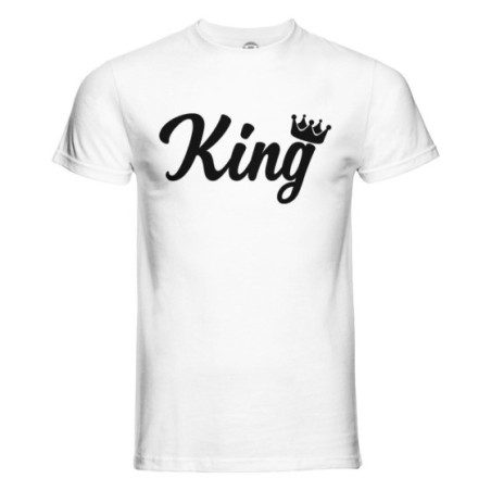 T-shirt uomo personalizzabile con nome king con corona