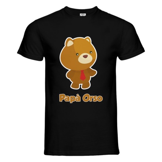 T-shirt uomo papà orso Per il papà