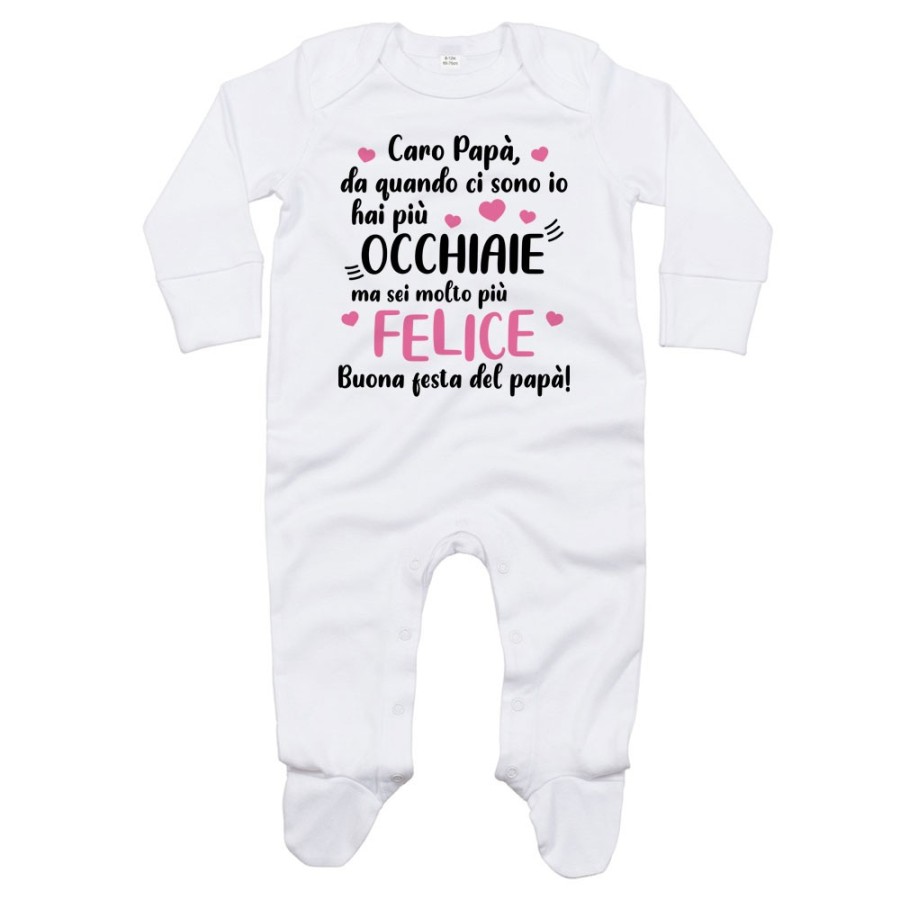 Tutina neonato papà da quando ci sono io hai più occhiaie ma sei molto più felice Per il papà
