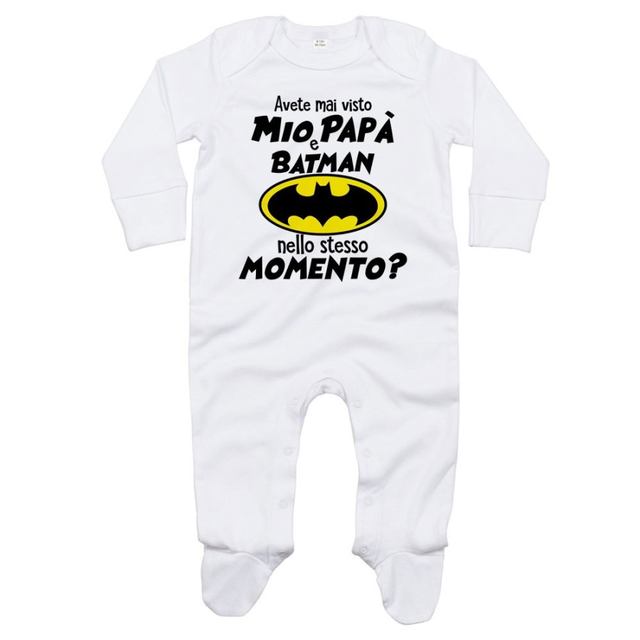 Tutina neonato avete mai visto mio papà e batman nello stesso momento? Per il papà