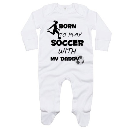 Tutina neonato born to play soccer with my daddy