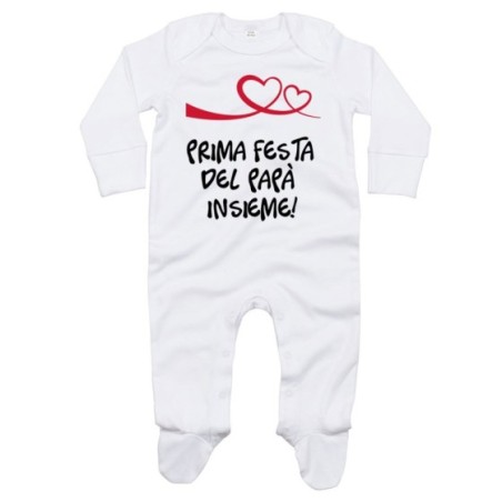 Tutina neonato prima festa del papà insieme