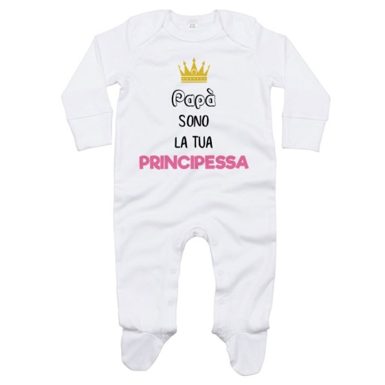 Tutina neonata papà sono la tua principessa Per il papà