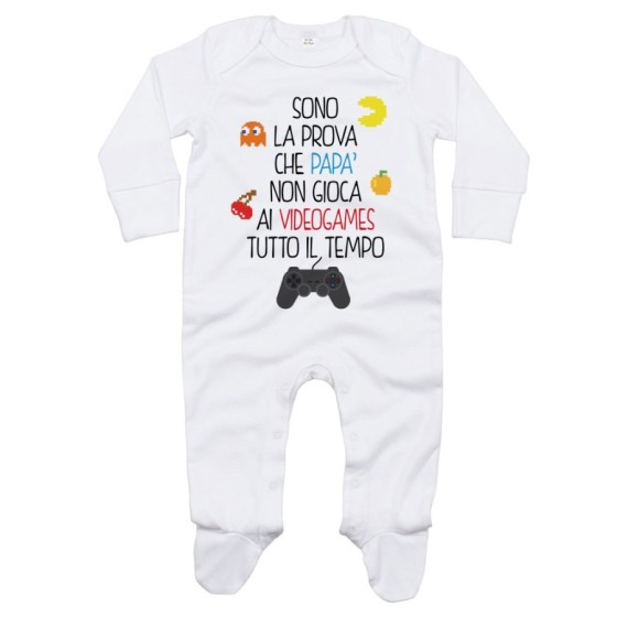 Tutina neonato sono la prova che papà non gioca ai videogames tutto il tempo Per il papà