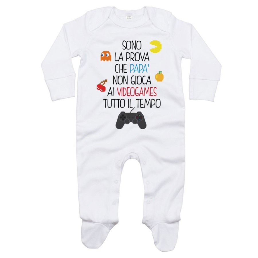 Tutina neonato sono la prova che papà non gioca ai videogames tutto il tempo Per il papà