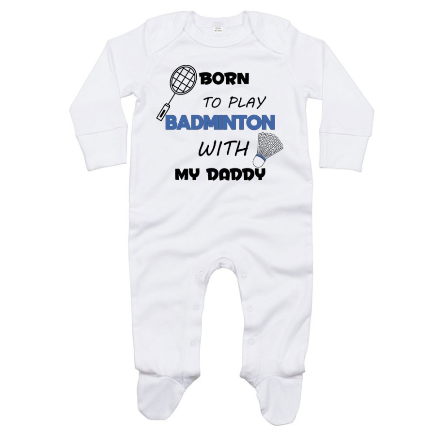 Tutina neonato born to play badminton with my daddy Per il papà