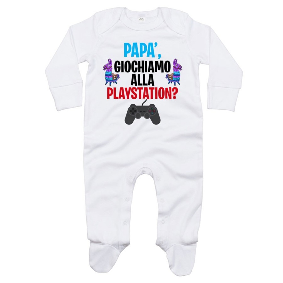 Tutina neonato papà giochiamo alla playstation Per il papà