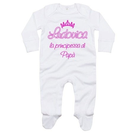 Tutina neonato personalizzata con nome il principe la...