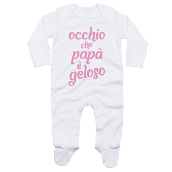 Tutina neonato occhio che papà è geloso Per il papà
