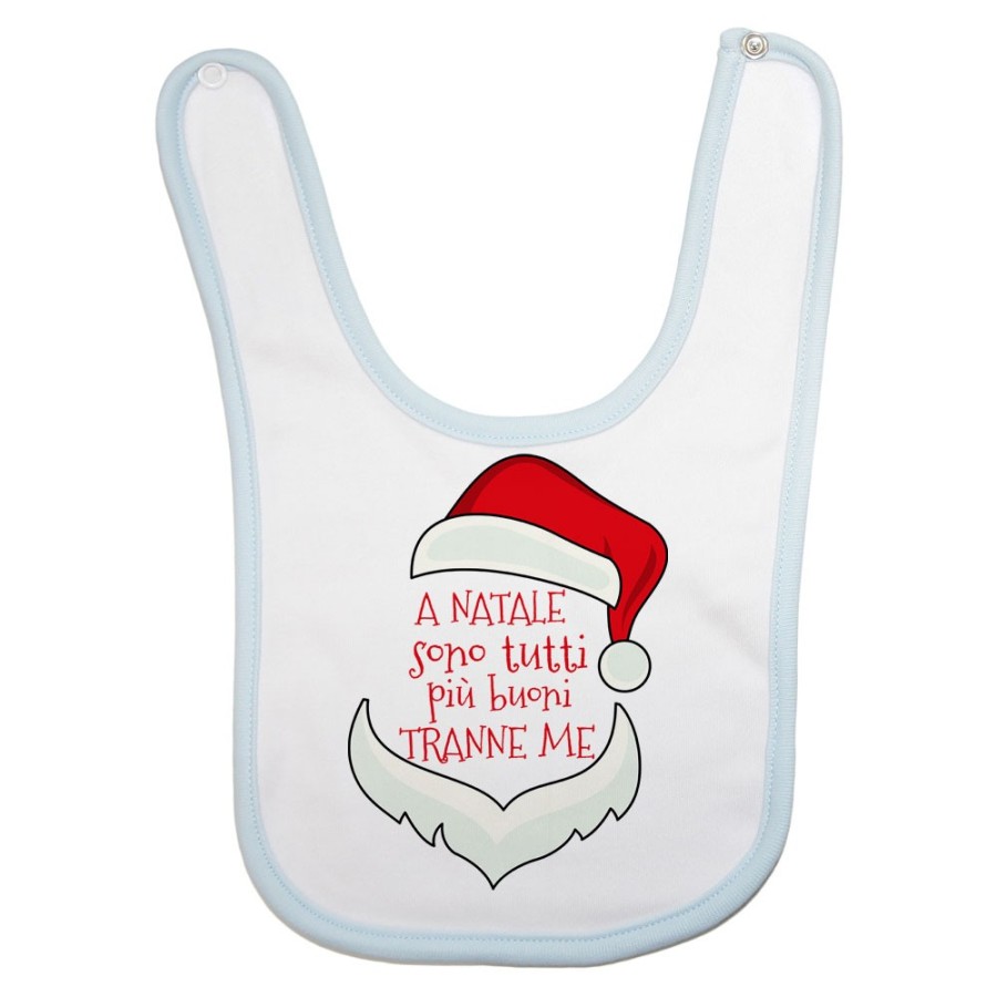 Bavaglino personalizzabile a natale sono tutti più buoni tranne me sono tutti più buoni tranne me Natale