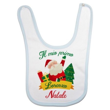Bavaglino neonato personalizzato con nome il mio primo...