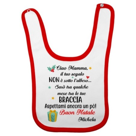 Bavaglino personalizzabile con nome mamma il tuo regalo...