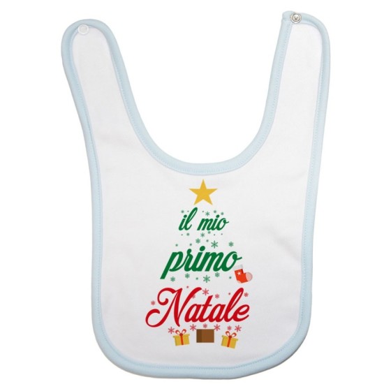 Bavaglino neonato il mio primo natale a forma di albero natalizio Natale