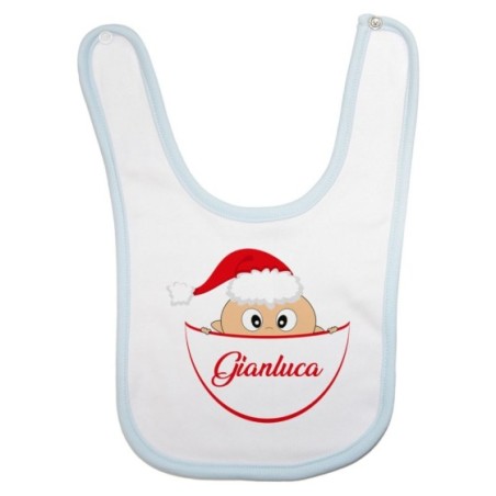 Bavaglino neonato personalizzato con nome bimbo con...