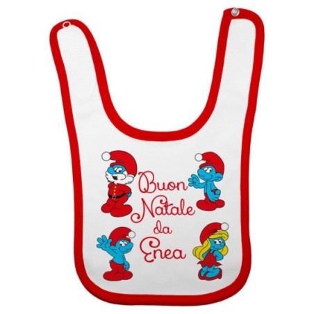 Bavaglino neonato personalizzato con nome buon natale dai...