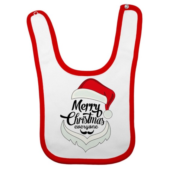 Bavaglino neonato merry christmas everyone Natale
