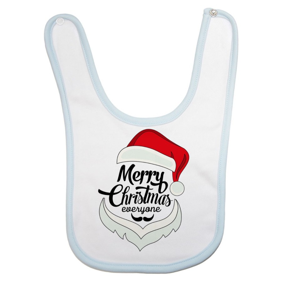 Bavaglino neonato merry christmas everyone Natale