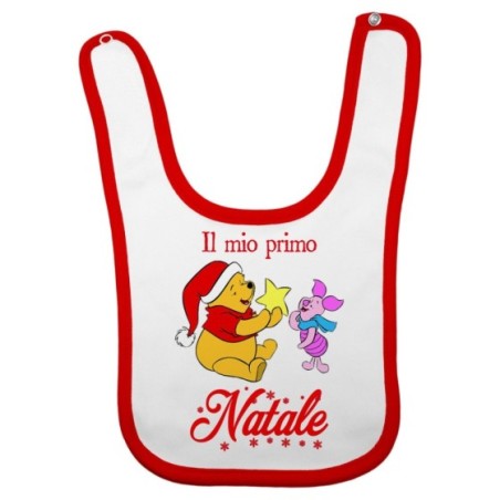 Bavaglino neonato personalizzabile con nome winnie the...