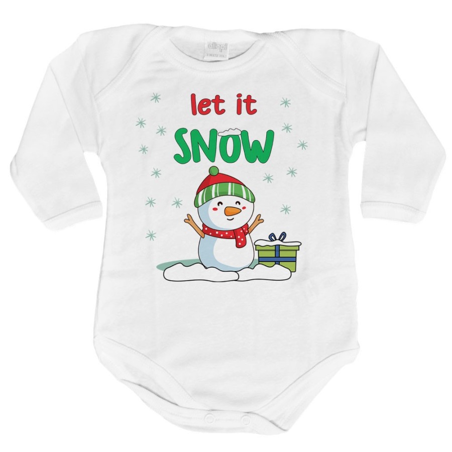 Body neonato let it snow Natale