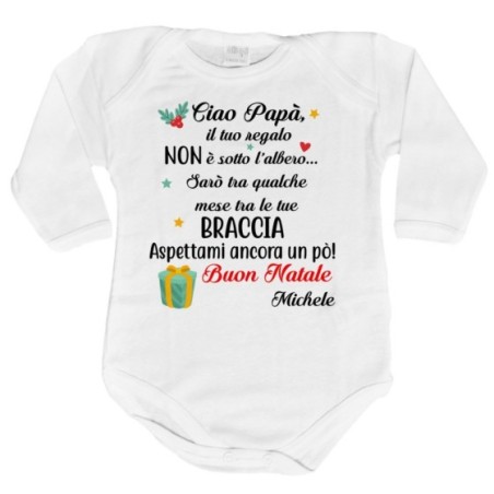 Body neonato personalizzabile con nome papà il tuo regalo...
