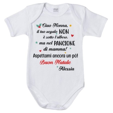 Body neonato personalizzato con nome nonna il tuo regalo...