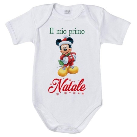 Body neonato personalizzabile con nome topolino il mio...