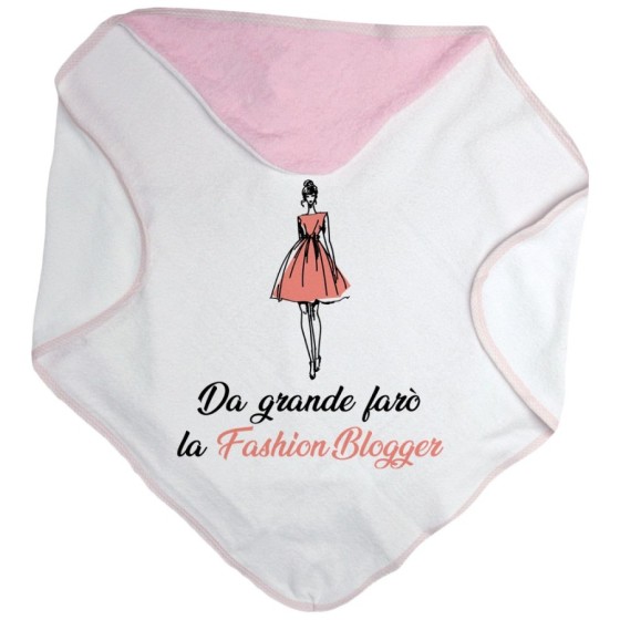 Accappatoio neonata da grande farò la fashion blogger Da grande farò