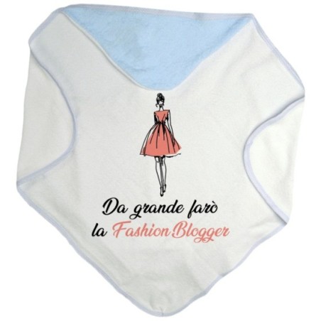 Accappatoio neonata da grande farò la fashion blogger Da grande farò