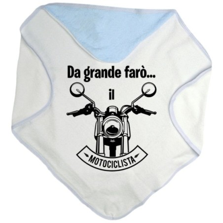 Accappatoio neonato da grande farò il motociclista
