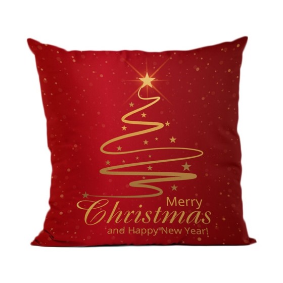 Cuscino gold merry christmas and happy new year Natale
