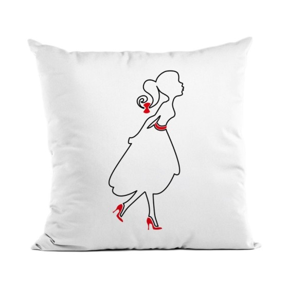 Cuscino mamma bacia babbo natale Natale