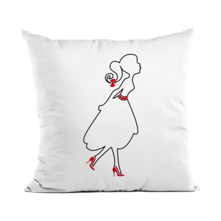 Cuscino mamma bacia babbo natale Natale