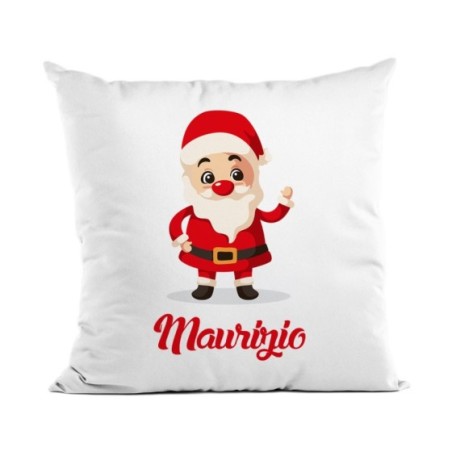 Cuscino personalizzato con nome baby santa