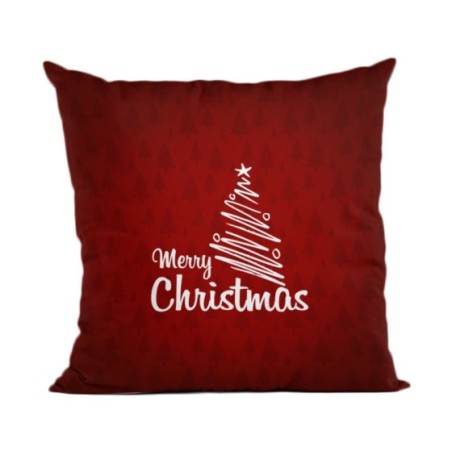 Cuscino merry christmas con albero stilizzato