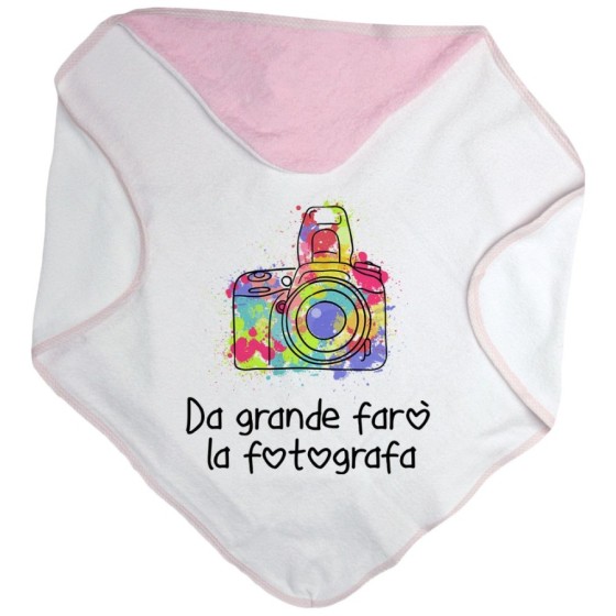 Accappatoio neonato da grande farò il fotografo Da grande farò