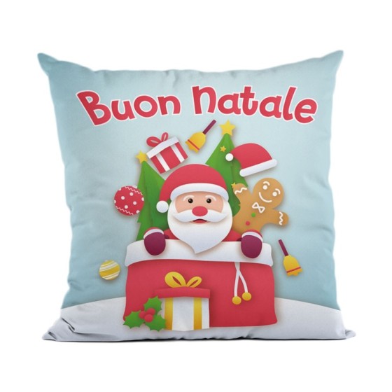 Cuscino buon natale da babbo natale Natale