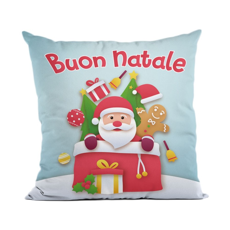 Cuscino buon natale da babbo natale Natale